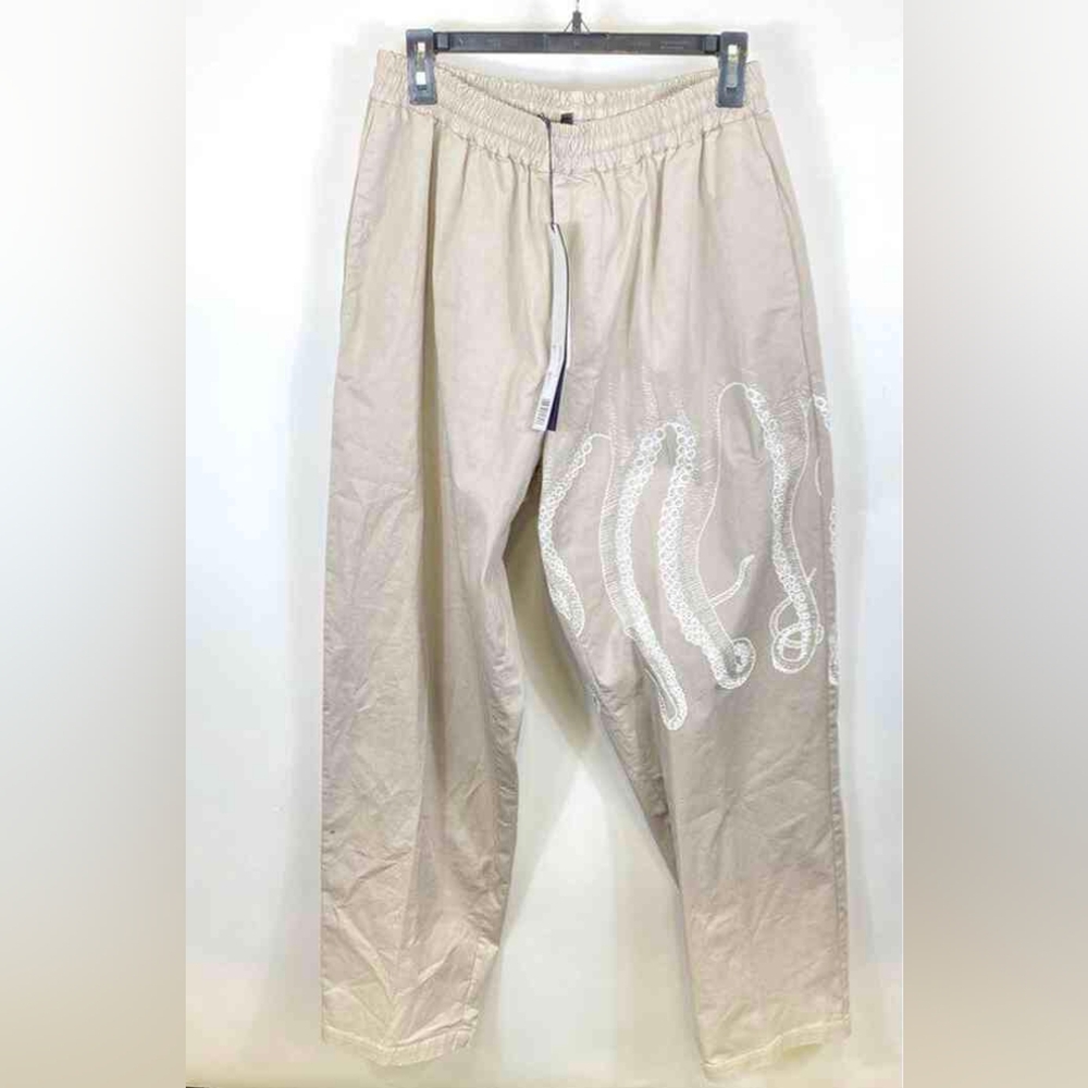 NWT Octopus Long Side Jogger Pant Beige Size XL